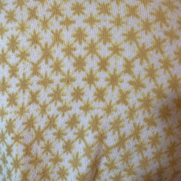 Merona size M gold stars on white button down grammiecore cardigan sweater. - Picture 6 of 7